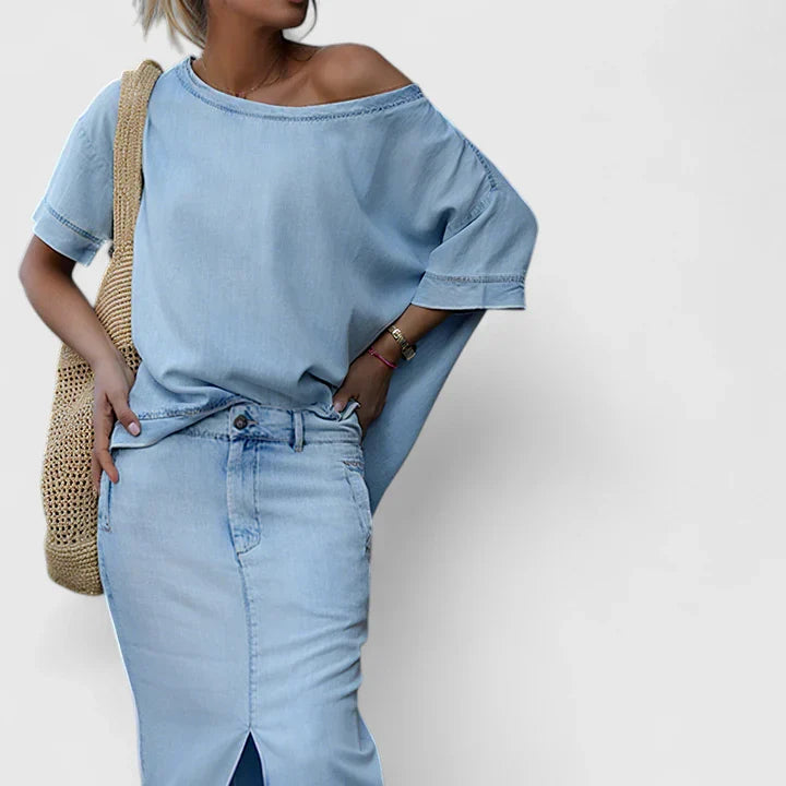 Victoria | Elegant Maxi Skirt Set